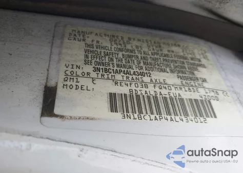 2010 Nissan Versa 1.8S from USA, damaged, VIN 3N1BC1AP4AL434012